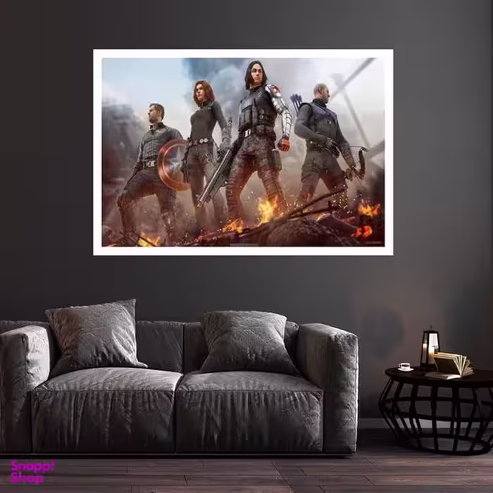 تابلو بکلیت طرح بازی Marvels Avengers مدل قاب شاسی W-s8821