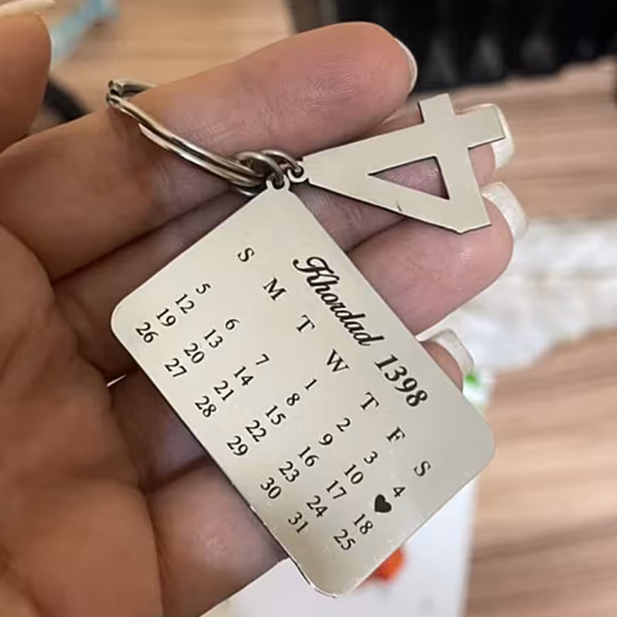 جاسوییچی استیل طرح تقویم و سالگرد