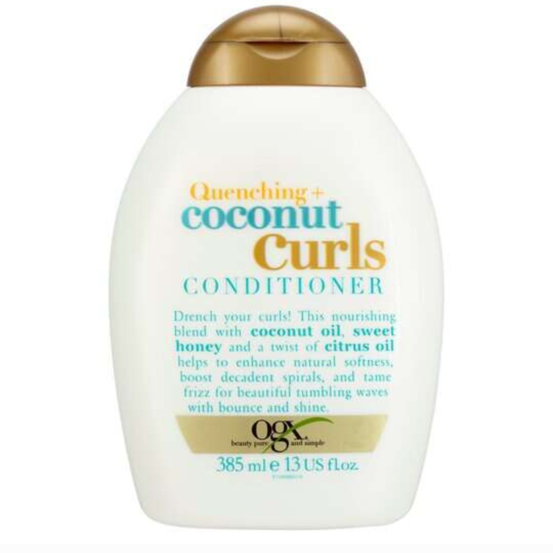 نرم کننده مو  او جی ایکس مدل نارگیل مراقبت از موهای فر  Ogx Coconut Curls حجم 385 میلی لیتر
