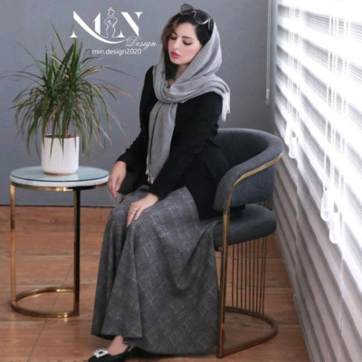 کت و دامن شلواری ندا مازراتی وچهارخانه