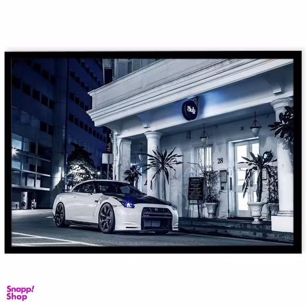 تابلو نوری بکلیت طرح ماشین NISSAN GT-R مدل B4693