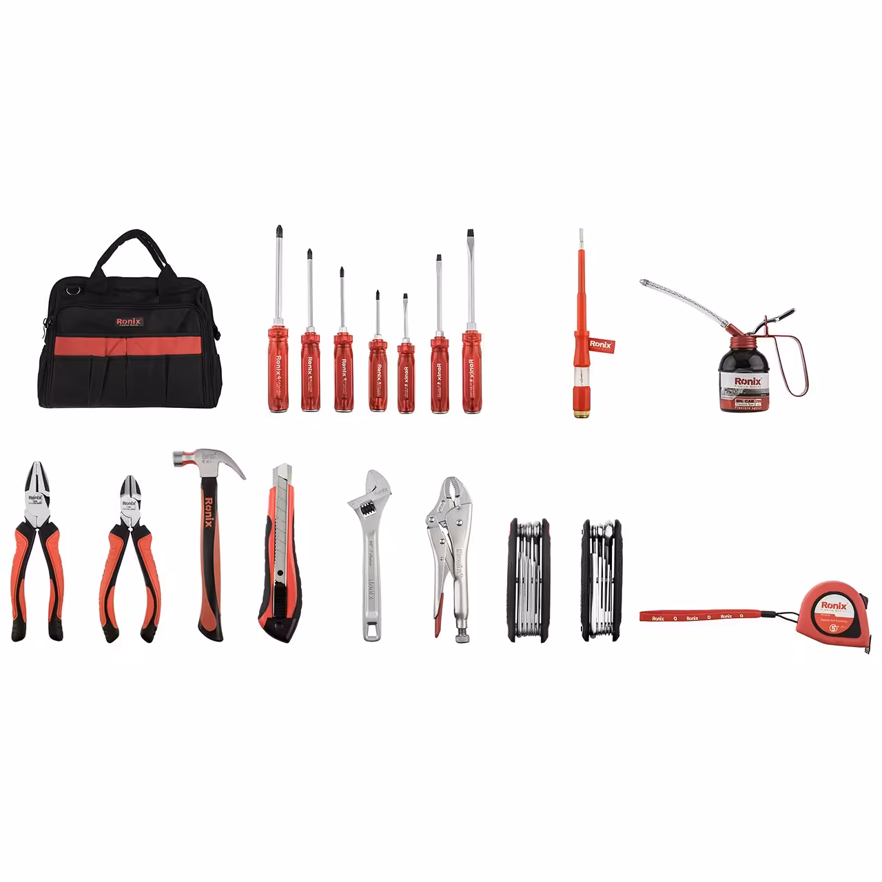 مجموعه کیف ابزار همراه با متعلقات رونیکس مدل RH-9101