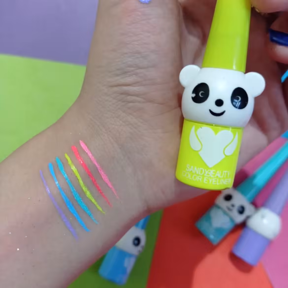 خط چشم مویی نئونی پاندا فسفری