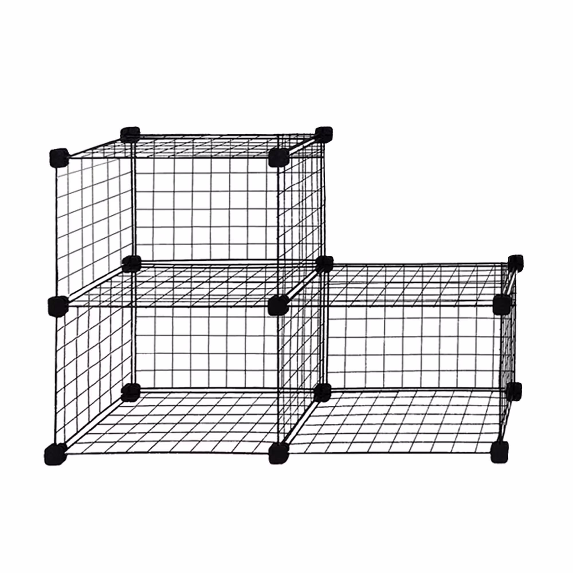 ست قفسه مشبک مدل پله ای دو طبقه سایز 32x32(ارسال پس کرایه و به عهده مشتری)