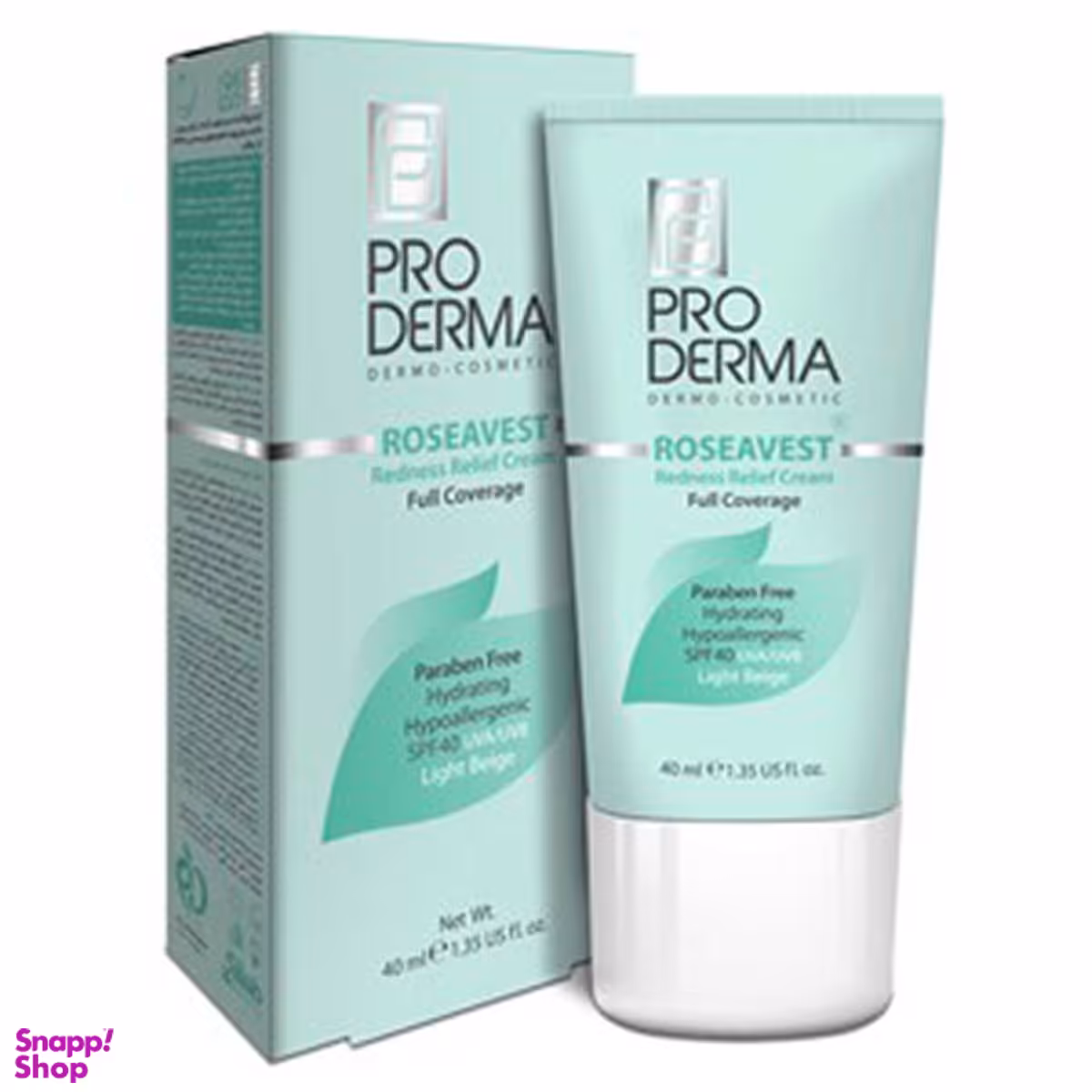 سی سی کرم پوشاننده و مرطوب کننده صورت پرودرما (Proderma) حجم 40 میلیلیتر