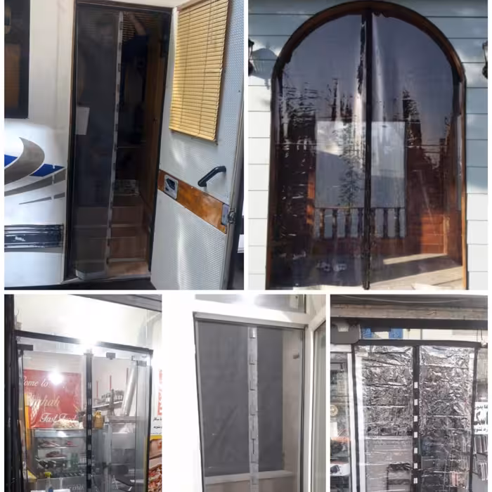 پرده توری مغناطیسی عرض100در 230 آهنربایی 