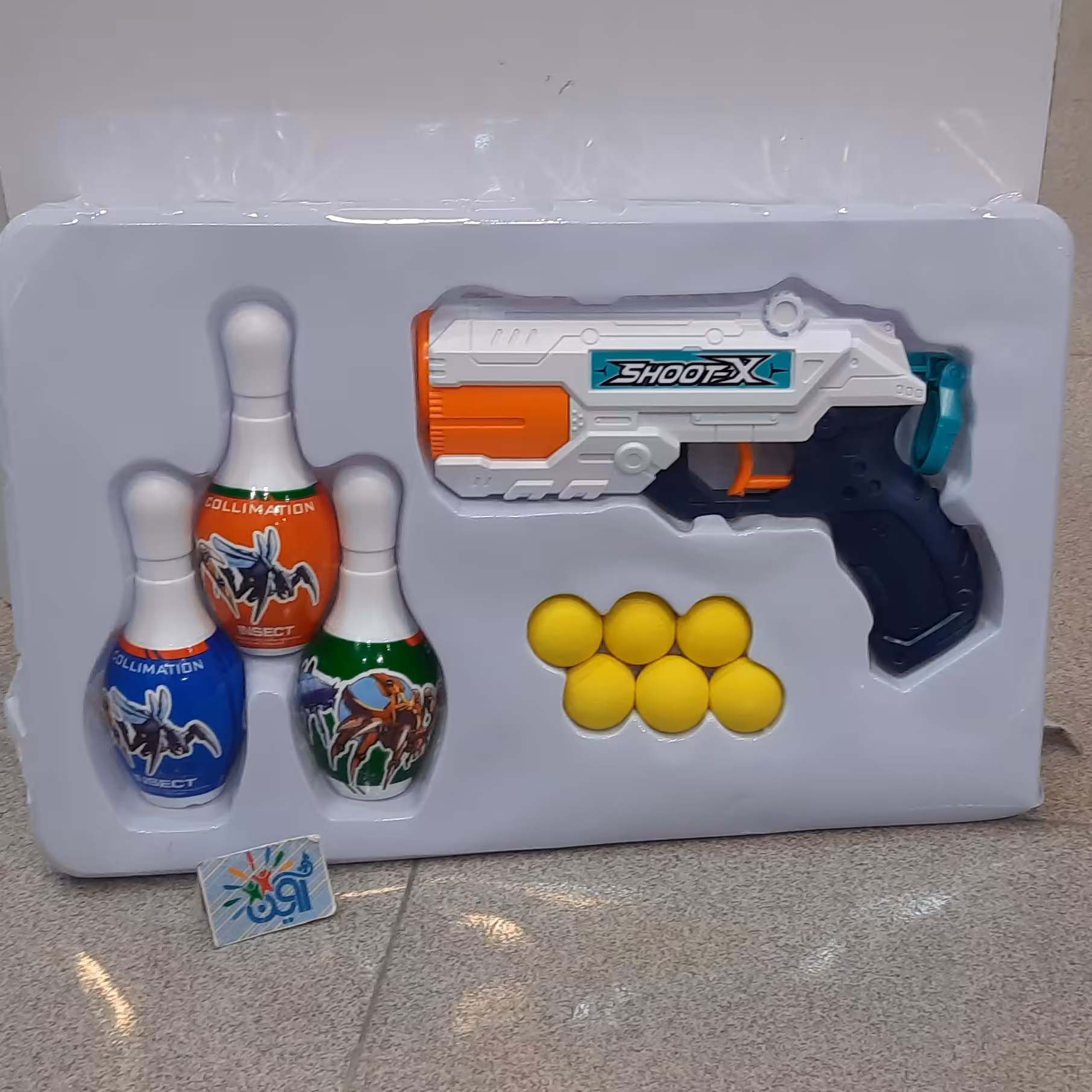 تفنگ اسباب بازی آبپاش و پرتاب توپ با مانع دوکاره به قیمت عمده