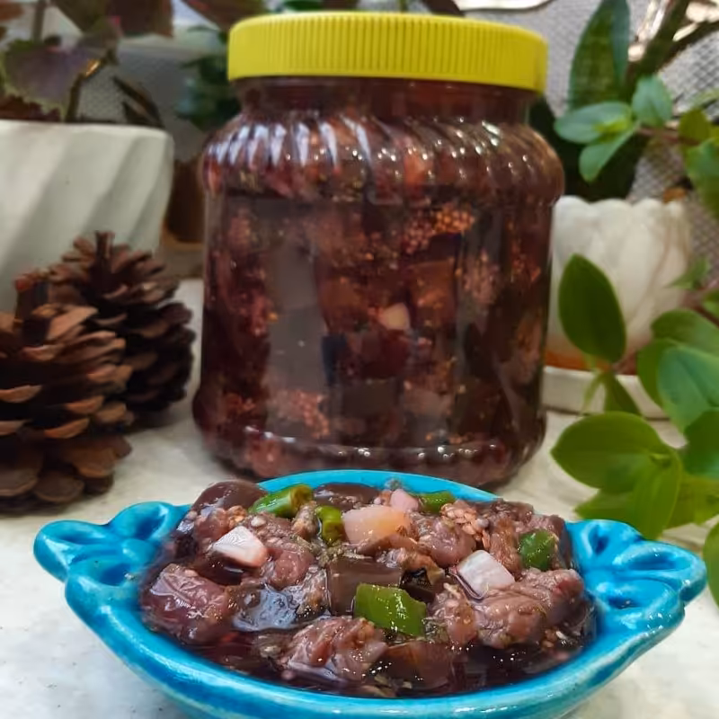 ترشی بادمجان مجلسی خوشمزه(یک کیلویی)