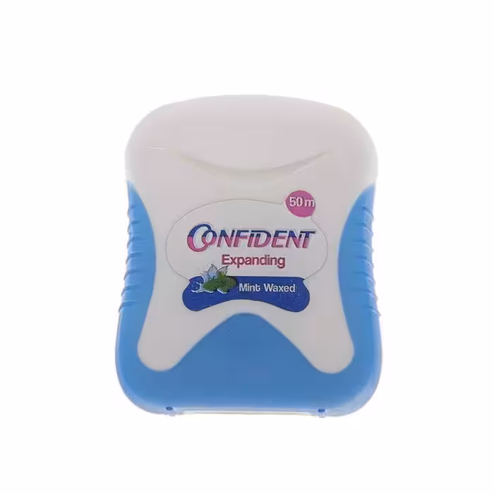 نخ دندان پهن شونده (ضخیم) 50 متری کانفیدنت مناسب فضا های بین دندانی باز