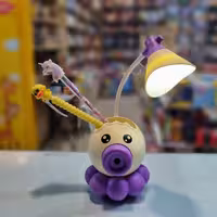 چراغ مطالعه تراش دار کودک طرح خوک با جامدادی برای دانش آموز و دانشجو