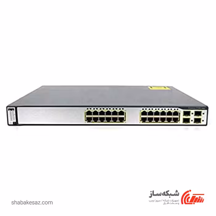 قیمت و خرید سوییچ سیسکو Cisco WS-C3750G-24PS-S رکمونت 24 پورت 10/100/1000Mbps با توان POE 370W - شبکه ساز