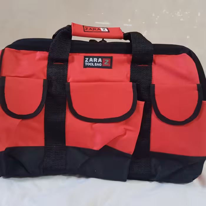 کیف ابزار زارا کد107 جنس برزنت با کیفیت بسیار جادار وبزرگ