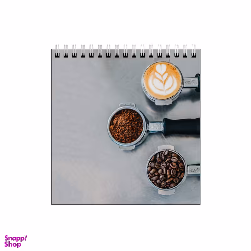 دفتر طراحی 60 برگ طرح قهوه کد 1027445