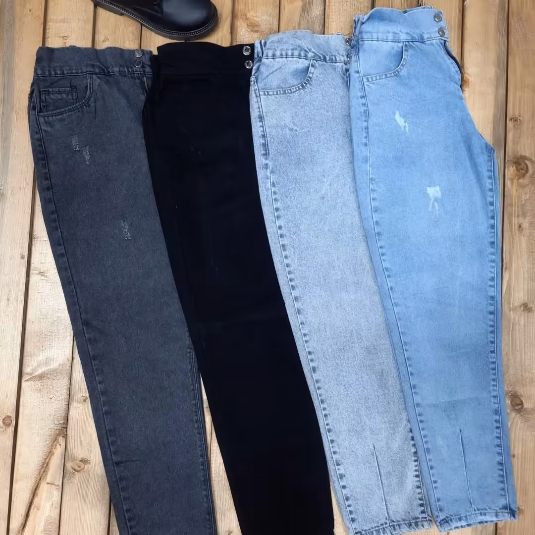 شلوار مام پشت کش قد100