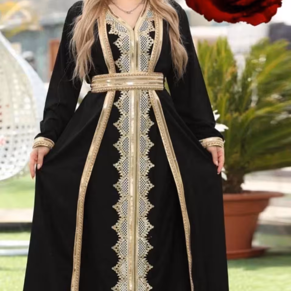 پیراهن ماکسی زنانه مدل سه تکه فری سایز
