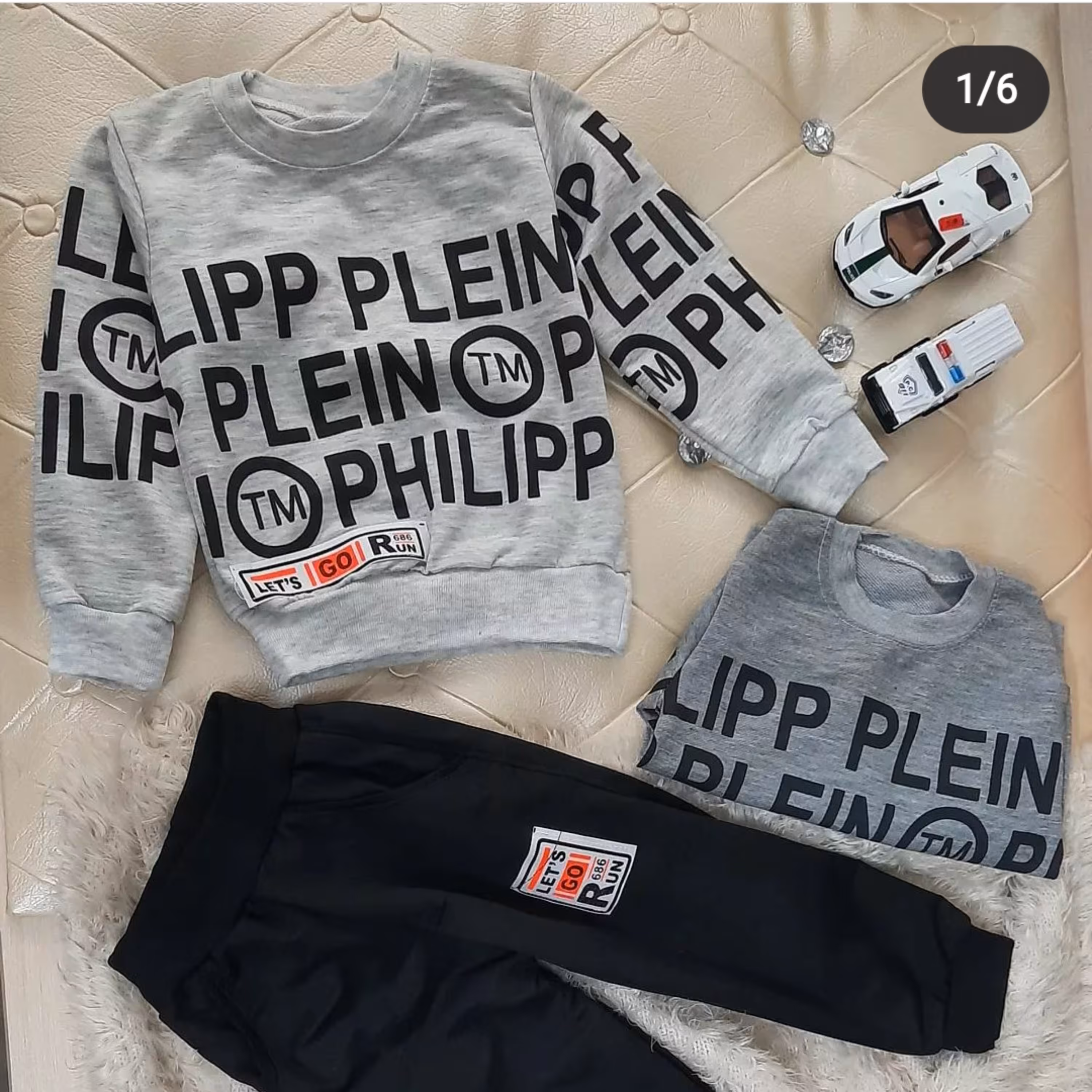 ست بلوز و شلوار آستین بلند طرح نوشته لاتین 