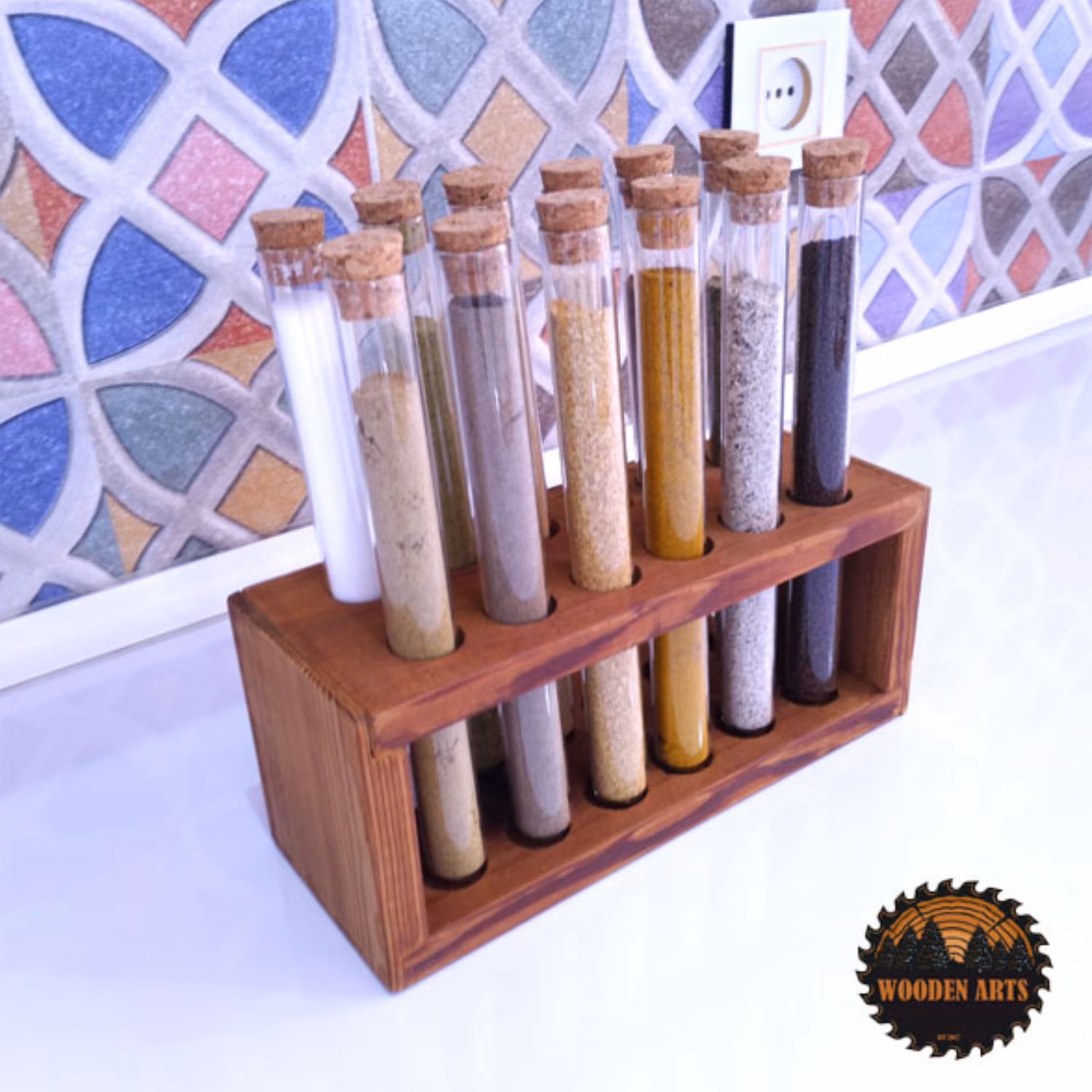 جاادویه چوبی ساخته شده از چوب ترمو 12 تایی 