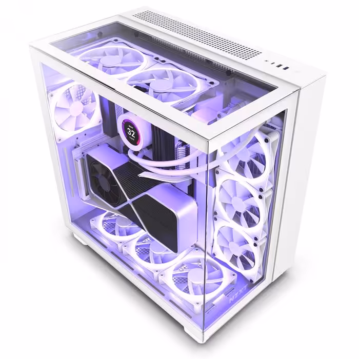 کیس ان زد ایکس تی NZXT H9 Elite (2023) -MATTE WHITE