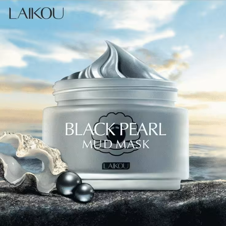 ماسک صورت کاسه ای مروارید سیاه لایکو
Laikou black pearl mud mask