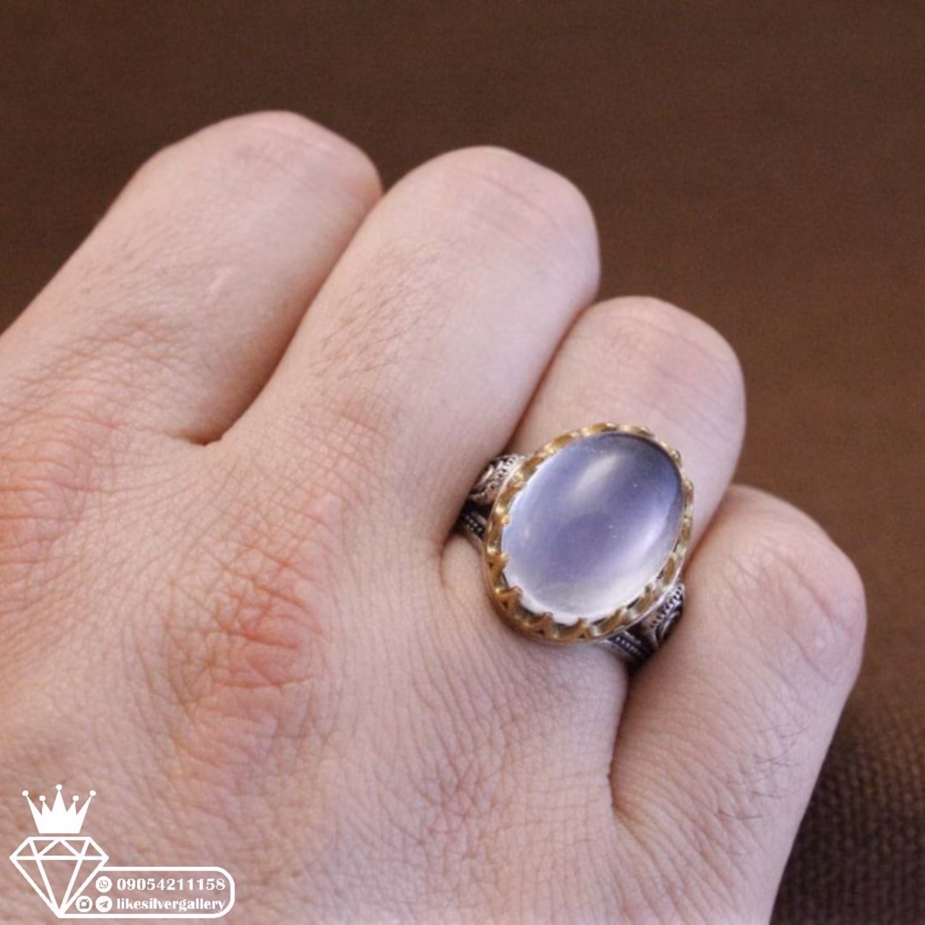 انگشترمردانه درنجف رکاب نقره وزن10.6 گرم ارسال رایگان