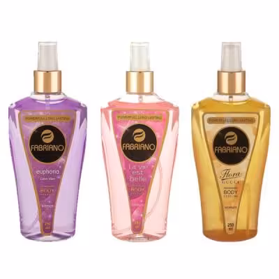بادی اسپلش زنانه فابریانو مدل Flora-La vie-Euphoria حجم 250 میلی لیتر مجموعه 3 عددی