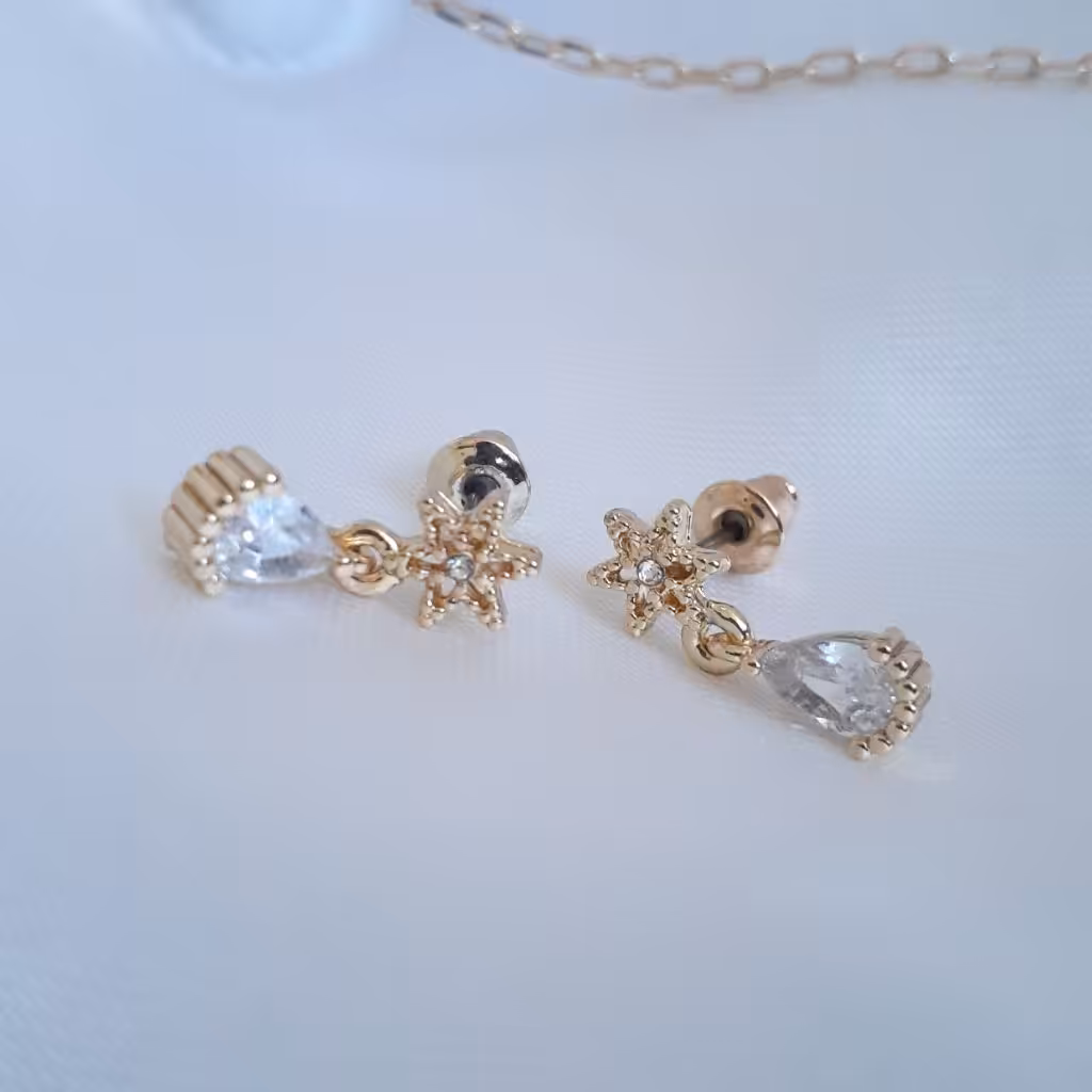 گوشواره روکش طلا