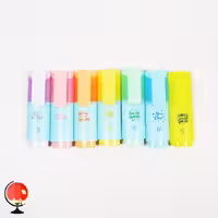 ماژیک هایلایتر فانتزی پاستلی طرح رنگین کمان 7 رنگ