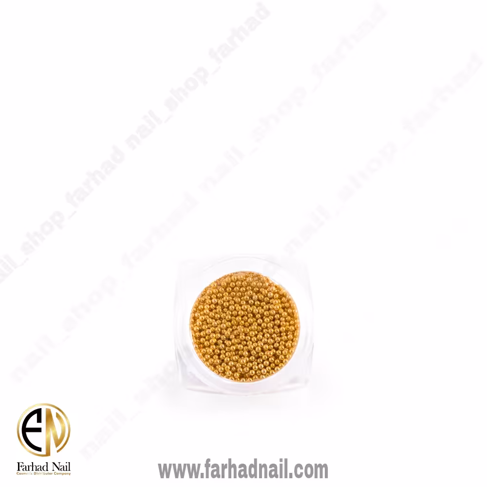 دیزاین خاویار طلایی ناخن