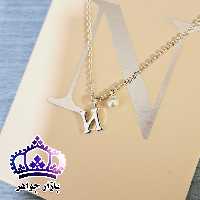 گردنبند اسم حرف N، آبکاری نقره ، رنگ ثابت مراقبتی ،گردنبند جدید ، گردنبند six ،گردنبند accessories  ، i am،حروف،روز،دختر
