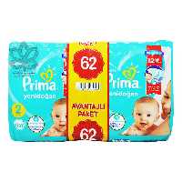 پوشک نوزاد 62 عدد سایز 2 پریما پمپرز - pampers