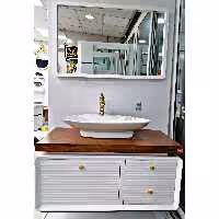 روشویی کابینتی آلور 100 فول ست به همراه آینه و کاسه روشویی