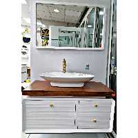 روشویی کابینتی آلور 100 فول ست به همراه آینه و کاسه روشویی