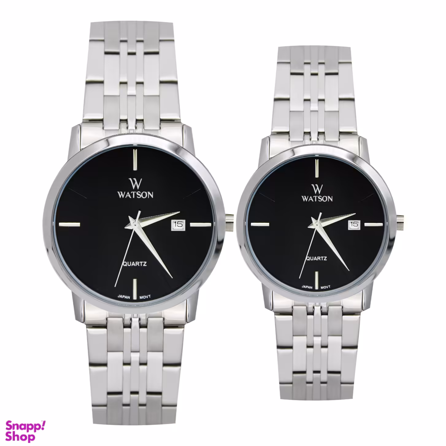 ست ساعت مچی عقربه ای زنانه و مردانه واتسون مدل 1044