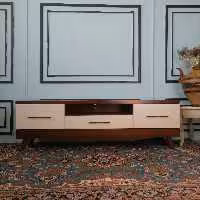 میزتلویزیون مدرن سفید قهوه ای سایز 160