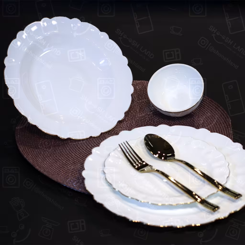 سرویس 26 پارچه آرکوپال طرح کنگره لب طلا