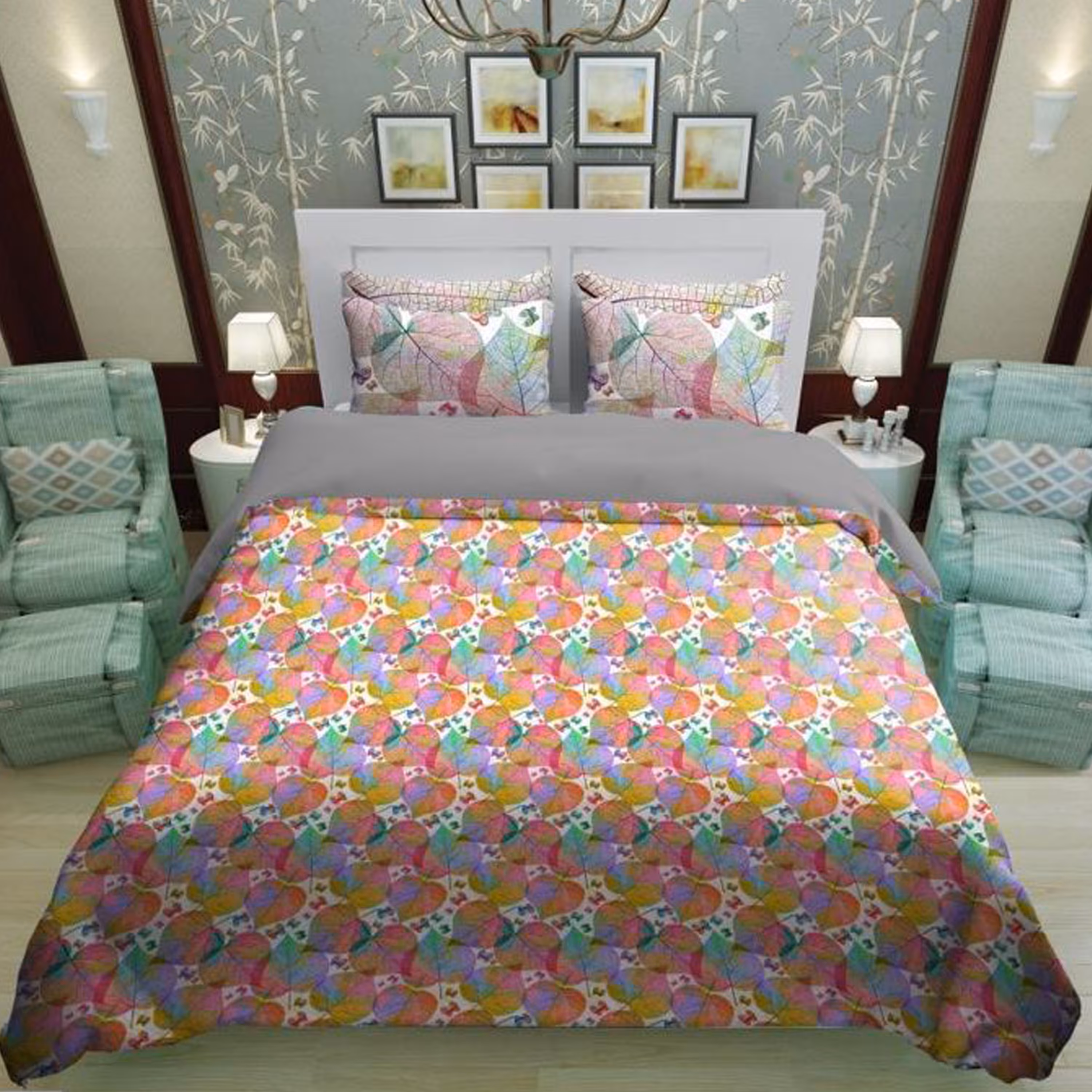 سرویس روتختی 1 نفره تنسل چاپی برندترک لند (Turk Land)  کد rs 536