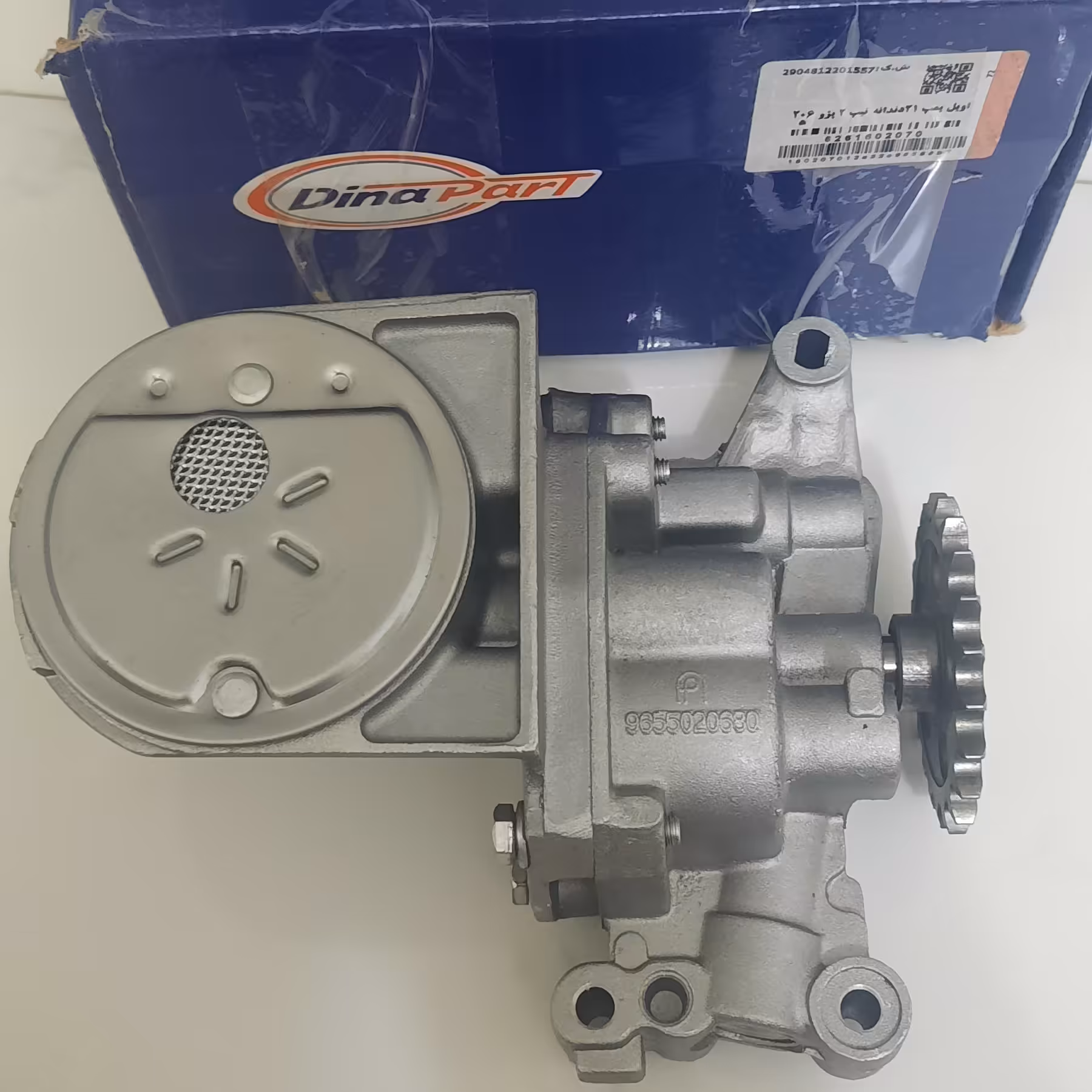 اویل پمپ 21دندانه تیپ 2 پژو 206 برند دیناپارت 