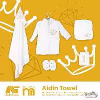 ‎ست حوله نوزادی مادرکر لوکس طرح تاج طلایی