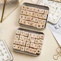 مهرچوبی حروف 28عددی به همراه جعبه فلزی