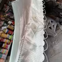 سفره قندساب ساتن مناسب عقد و محضر (مروارید آویز دار) 