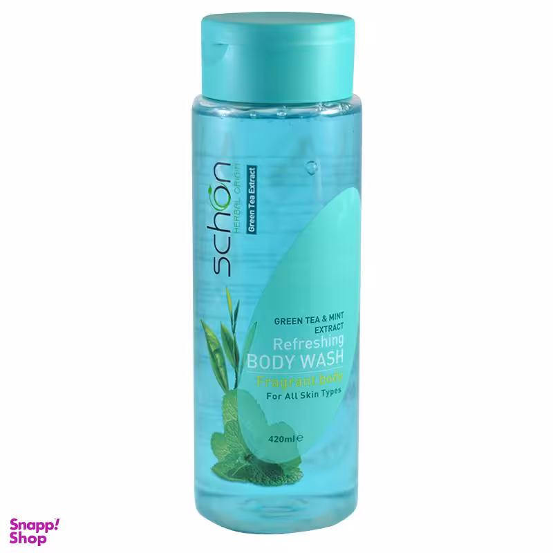 شامپو بدن شون مدل Green TEA & MINT حجم 420 میلی‌ لیتر
