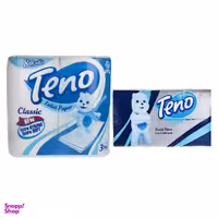 دستمال کاغذی و دستمال توالت تنو مدل تکی مجموعه 9 عددی