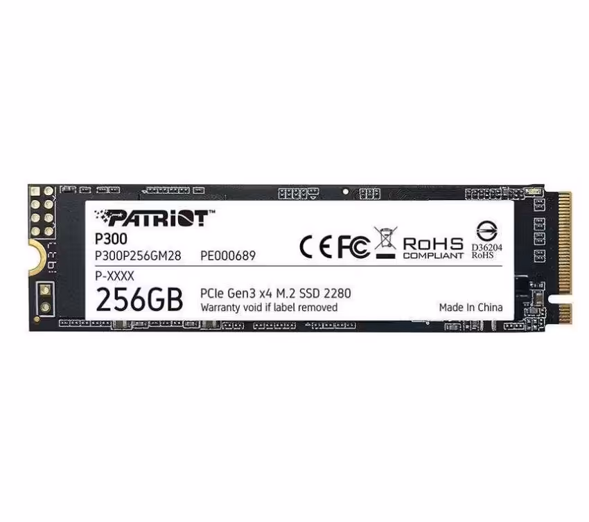 حافظه SSD اینترنال پاتریوت مدل P300 M.2 2280 NVMe PCIe Gen 3x4 ظرفیت 256 گیگابایت