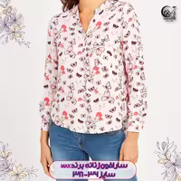 شومیز مجلسی زنانه رنگ گلبهی برند مکس مناسب سایز اسمال تا مدیوم
