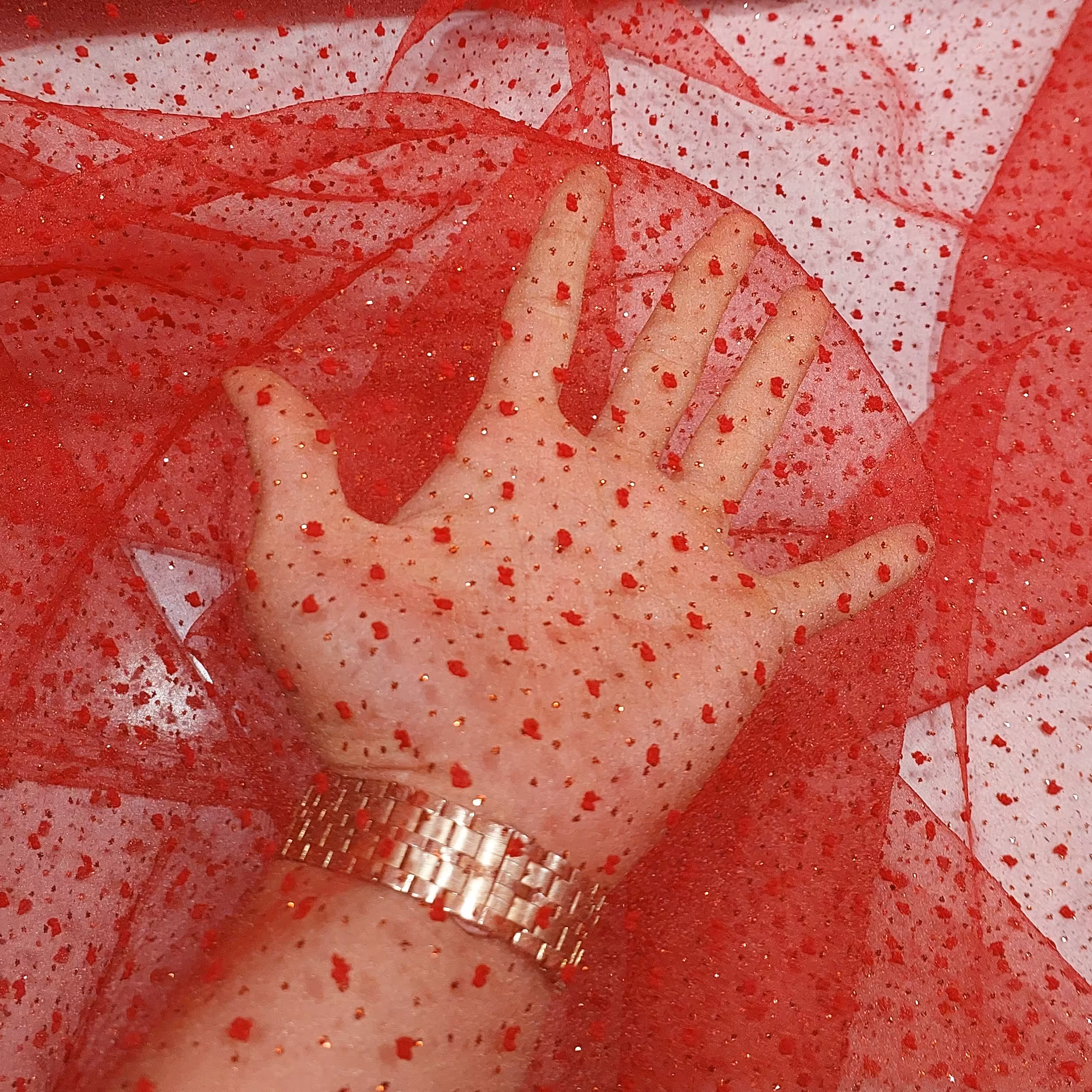 پارچه تور بیده اشکی مجلسی رنگبندی هست کیفیت فوق العاده عرض 150