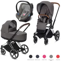 کالسکه کریر سایبکس پریام جدید با کریر کلود زی کریکات شونده سایبکس    cybex e-priam    cloudzi