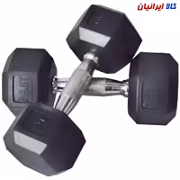 دمبل شش ضلعی 5 کیلوگرمی بسته دو عددی