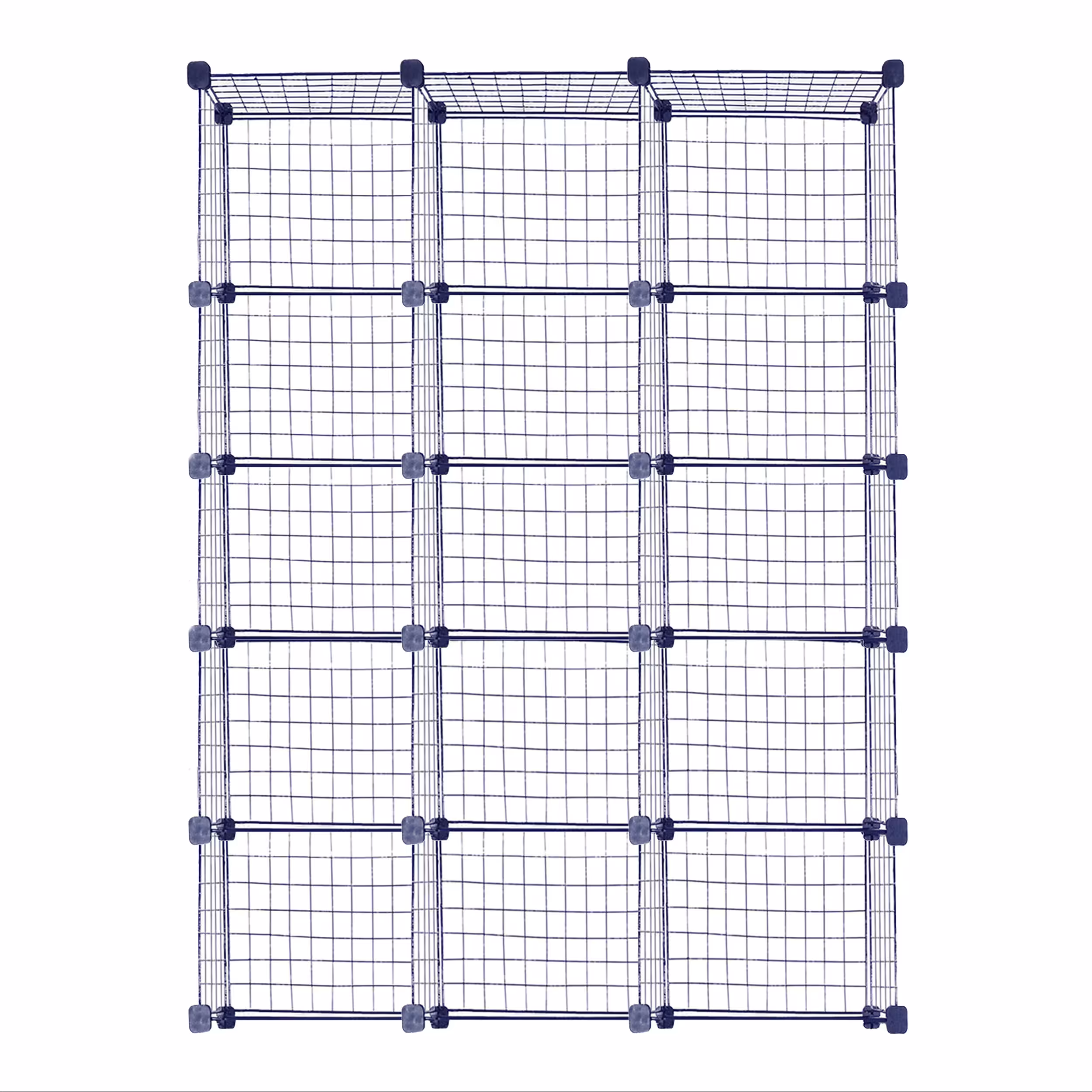 ست قفسه مشبک پنج طبقه در سه ردیف سایز 32x32(ارسال پس کرایه و به عهده مشتری)