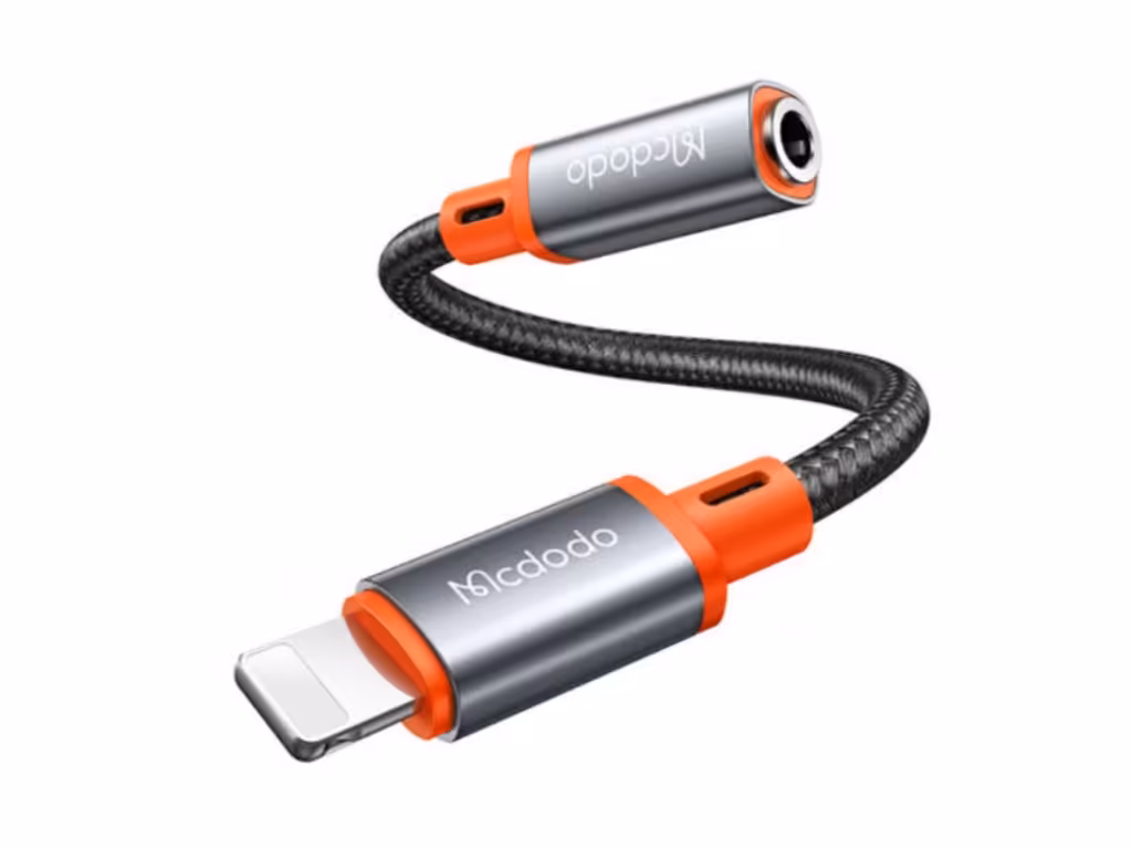 کابل تبدیل لایتنینگ به AUX جک 3.5میلیمتری مک‌دودو Mcdodo Cable Lightning To AUX DC 3.5mm CA-0790