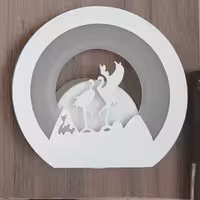 چراغ خواب دیواری طرح قو